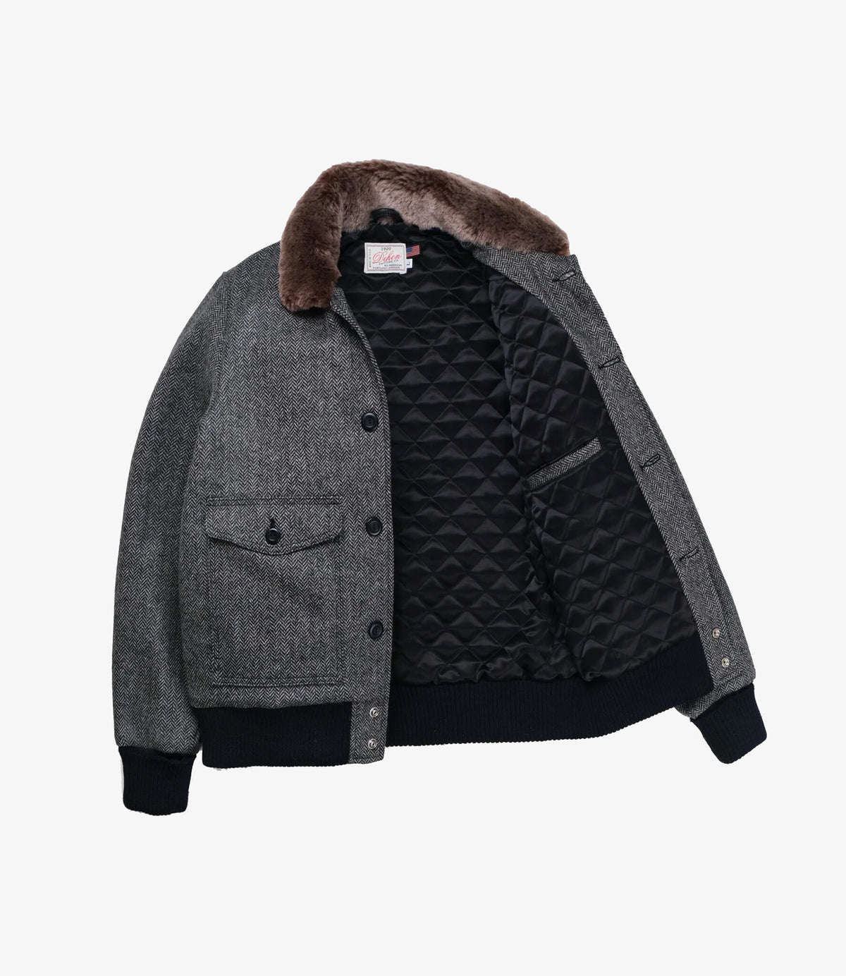 Winston Jacket - Black & Natural / Kodiak