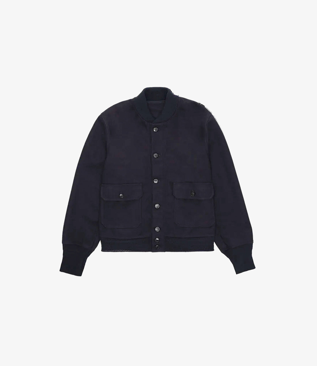 Wool bomber jacket - Blue