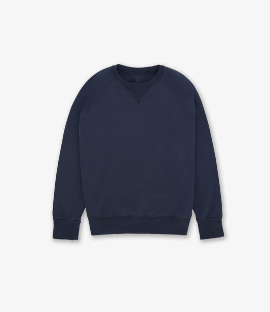 Woven crewneck sweatshirt - Indaco